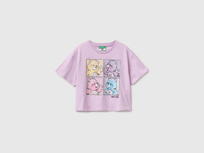 Benetton Lilac Girls Care Bears T-Shirt SKU: 3I1XC10SM_00L Image 01