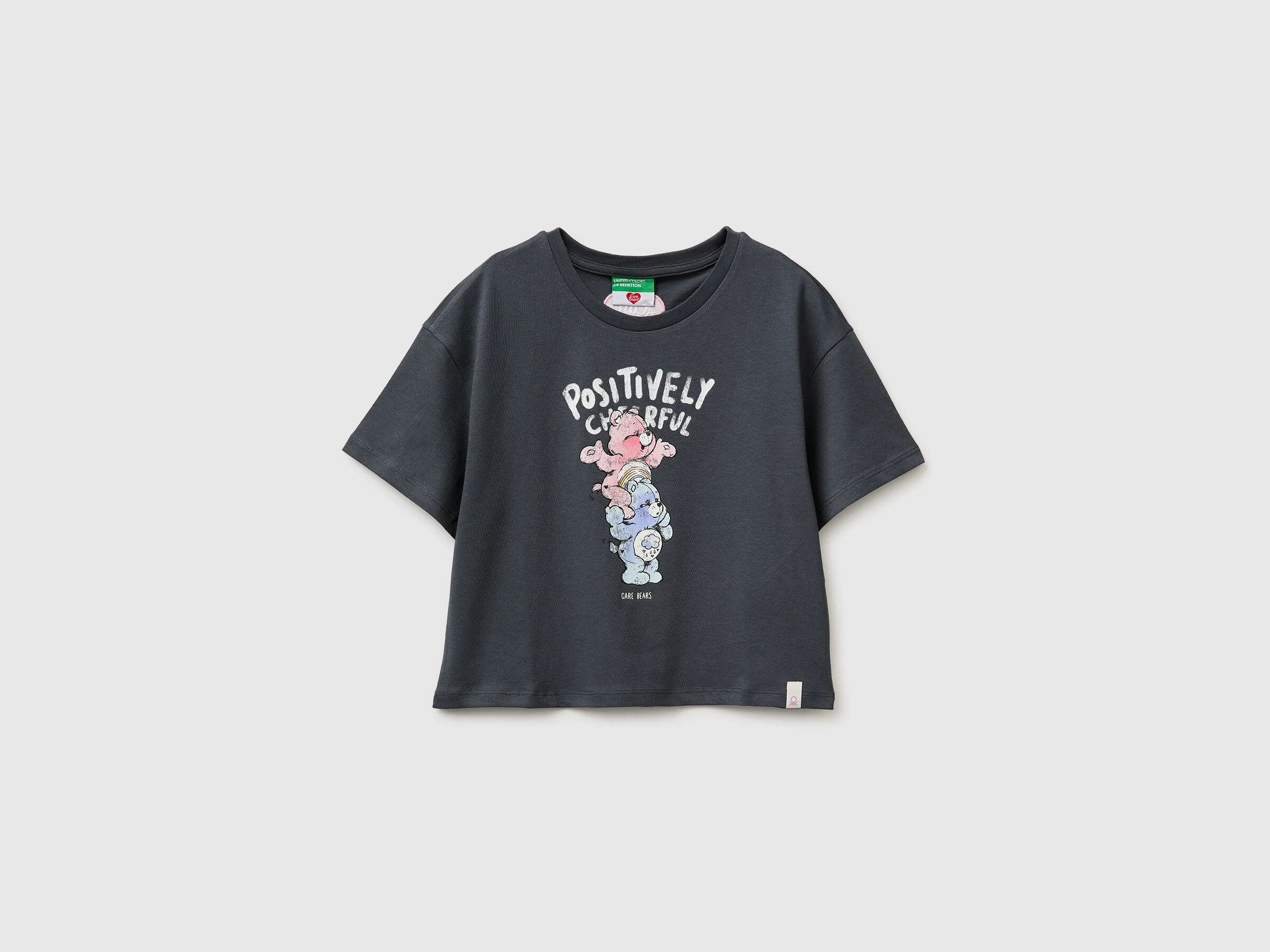 Benetton Dark Gray Girls Care Bears T-Shirt SKU: 3I1XC10SM_10N Image 01