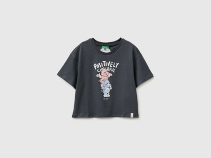 Benetton Dark Gray Girls Care Bears T-Shirt SKU: 3I1XC10SM_10N Image 01