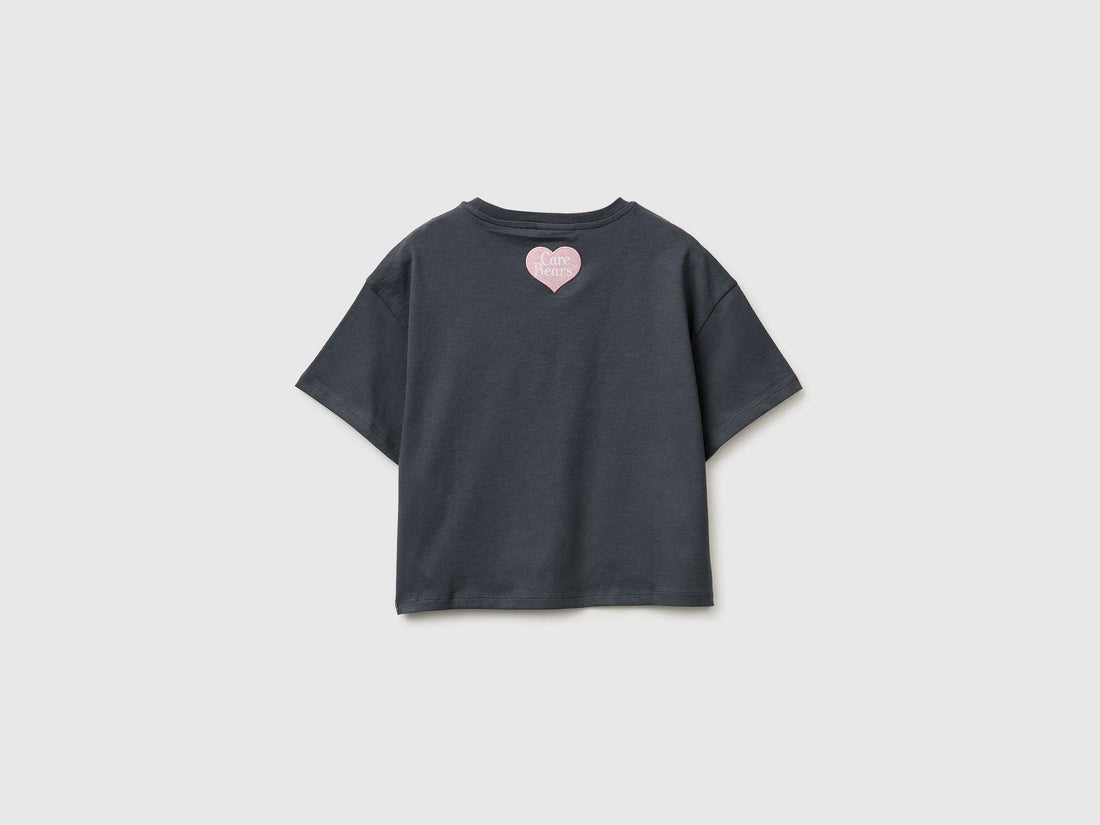 Benetton Dark Gray Girls Care Bears T-Shirt SKU: 3I1XC10SM_10N Image 02