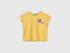 Benetton Yellow Girls Sleeveless T-Shirt with Embroidery SKU: 3I1XC10TH_22R Image 01