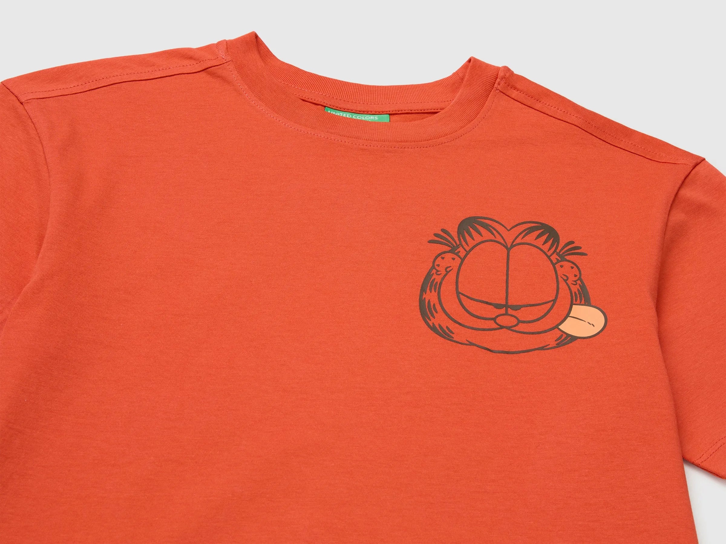 Benetton Red Boys Garfield T-Shirt SKU: 3I1XC10TK_34Y Image 03