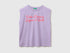 Benetton Purple Girls T-Shirt with a Puffy Effect SKU: 3I1XC10TX_2P5 Image 01