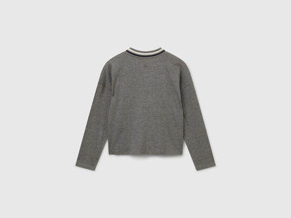 Benetton_Dark Gray_T-Shirt with Sequin Embroidery_3I1XC400E_507_02