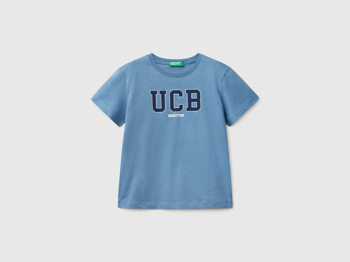Benetton_T-Shirt with Logo Print_3I1XG10HT_11W_01