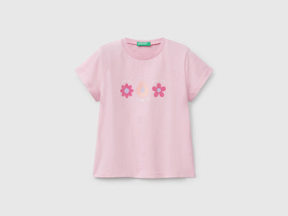 Benetton_T-Shirt with Glitter Print_3I1XG10HU_09J_01