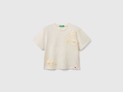 Benetton_T-Shirt with Applique_3I1XG10IK_00V_01