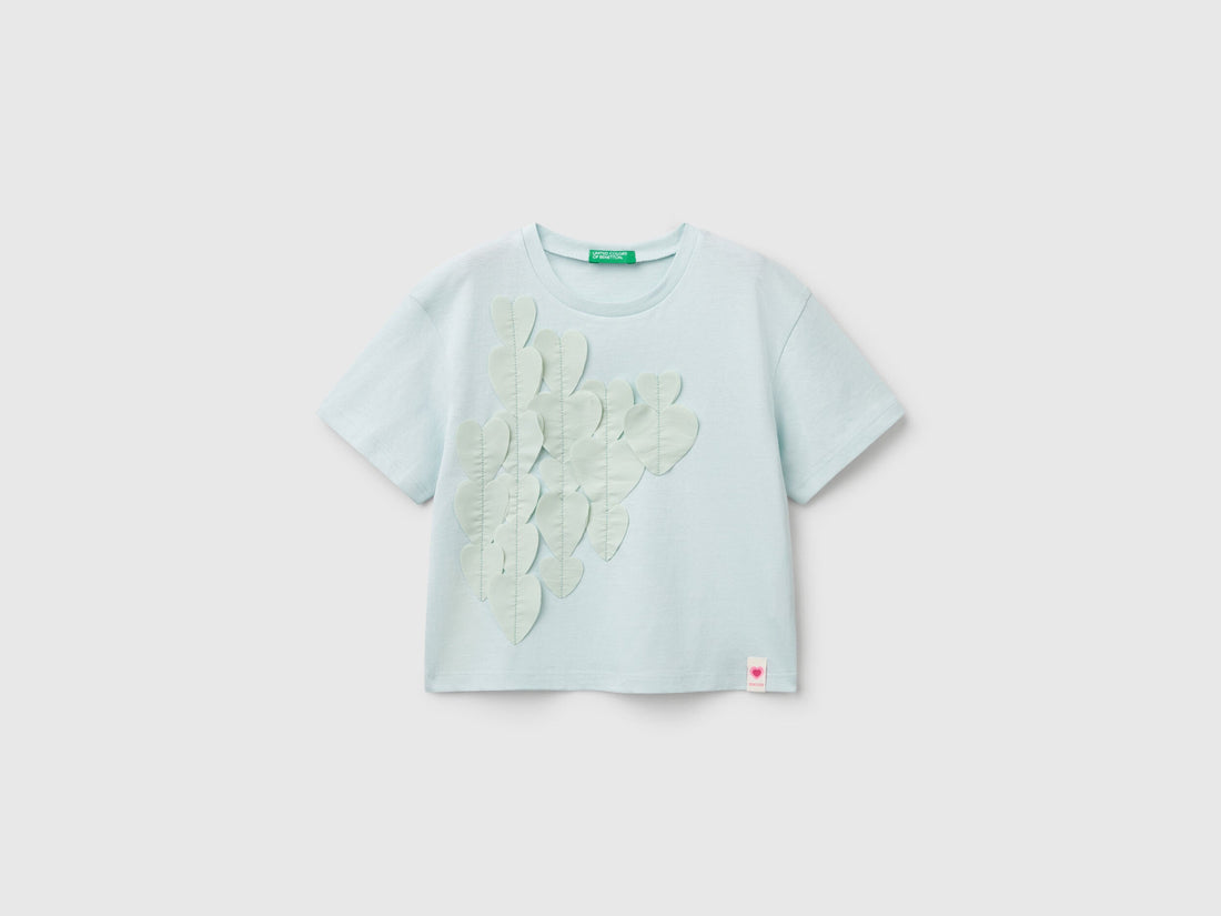 Benetton_T-Shirt with Applique_3I1XG10IK_0U4_01