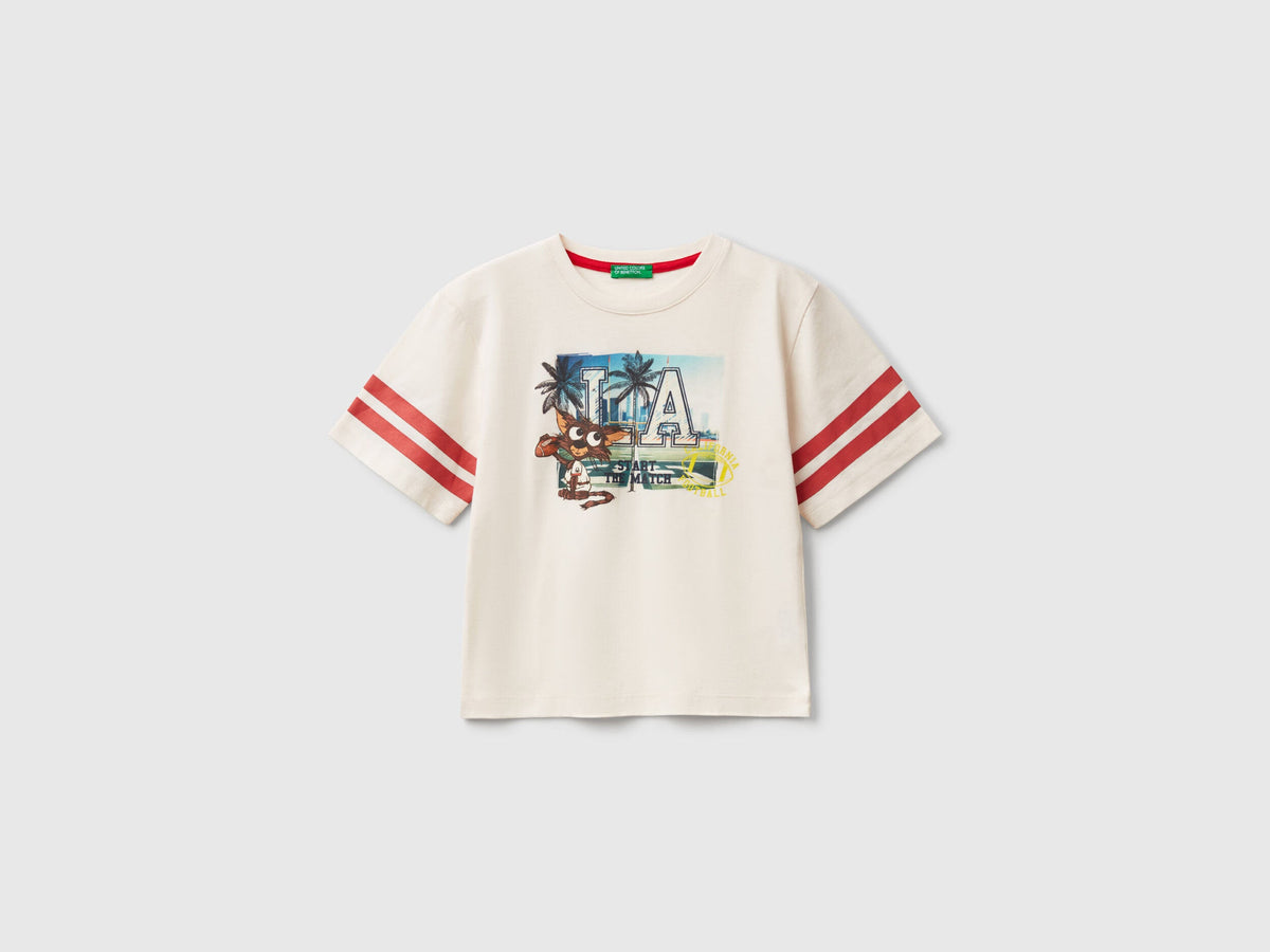 Benetton_Oversized Fit T-Shirt with Photographic Print_3I1XG10IM_0R2_01