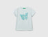 Benetton_T-Shirt with Petal Effect Applique_3I1XG10J1_0U4_01