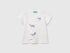 Benetton_T-Shirt with Petal Effect Applique_3I1XG10J1_101_01