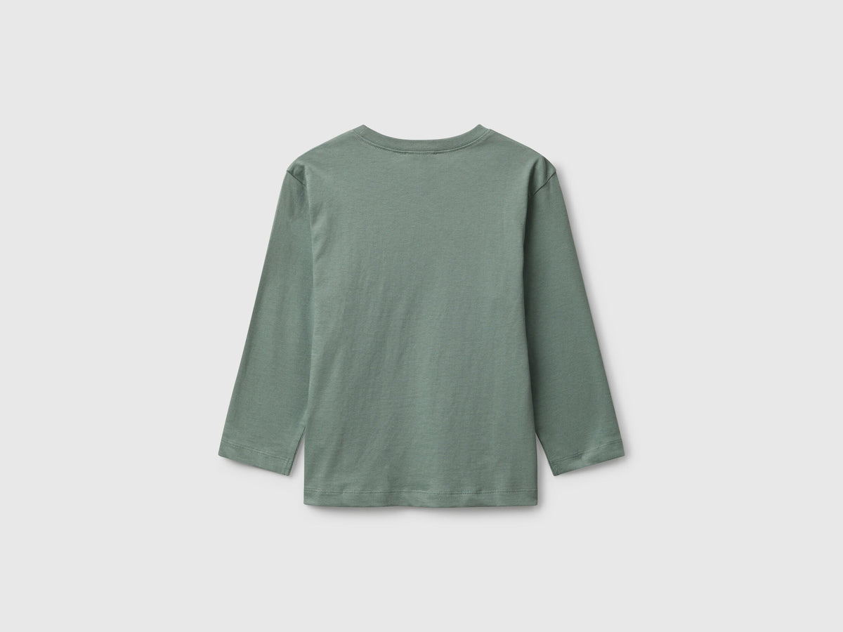 Benetton_Light Green_T-Shirt with Logo Print_3I1XG10JZ_075_02