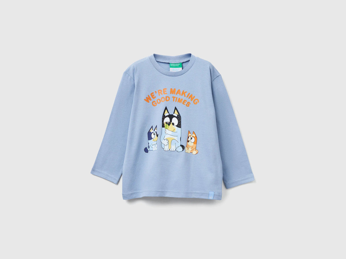 Benetton_Light Blue_T-Shirt with Bluey ©Ludo Studio Print_3I1XG10KH_0W2_01