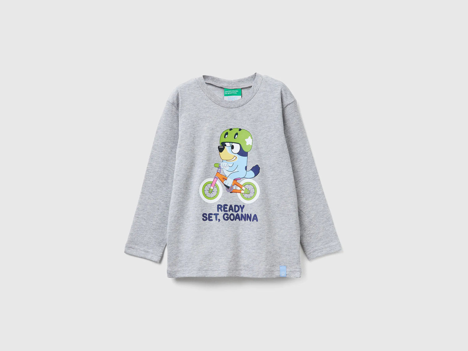 Benetton_Light Gray_T-Shirt with Bluey ©Ludo Studio Print_3I1XG10KH_501_01