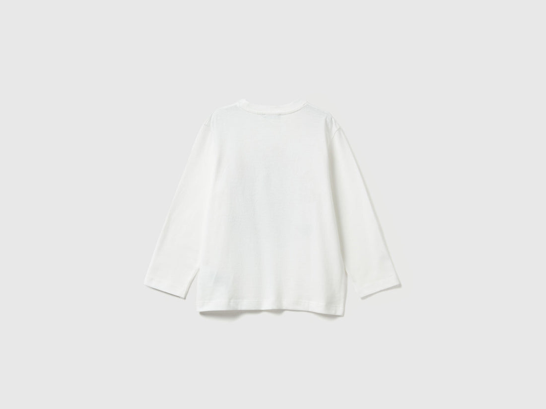 Benetton_Creamy White_T-Shirt with Shark Print and Applique_3I1XG10KQ_074_02
