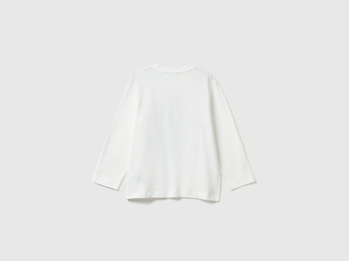 Benetton_Creamy White_T-Shirt with Shark Print and Applique_3I1XG10KQ_074_02