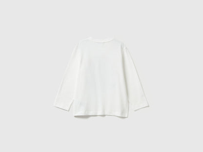 Benetton_Creamy White_T-Shirt with Shark Print and Applique_3I1XG10KQ_074_02