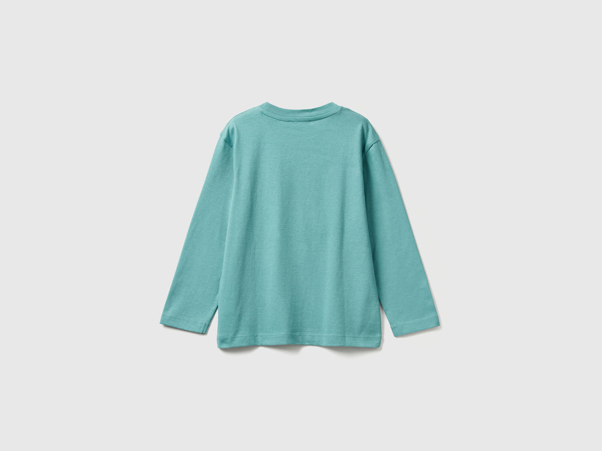 Benetton_Sky Blue_T-Shirt with Shark Print and Applique_3I1XG10KQ_33K_02