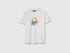 Benetton White Boys T-Shirt with Logo SKU: 3I1XG10LK_101 Image 01