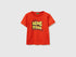 Benetton Red Boys T-Shirt with Logo SKU: 3I1XG10LK_34Y Image 01