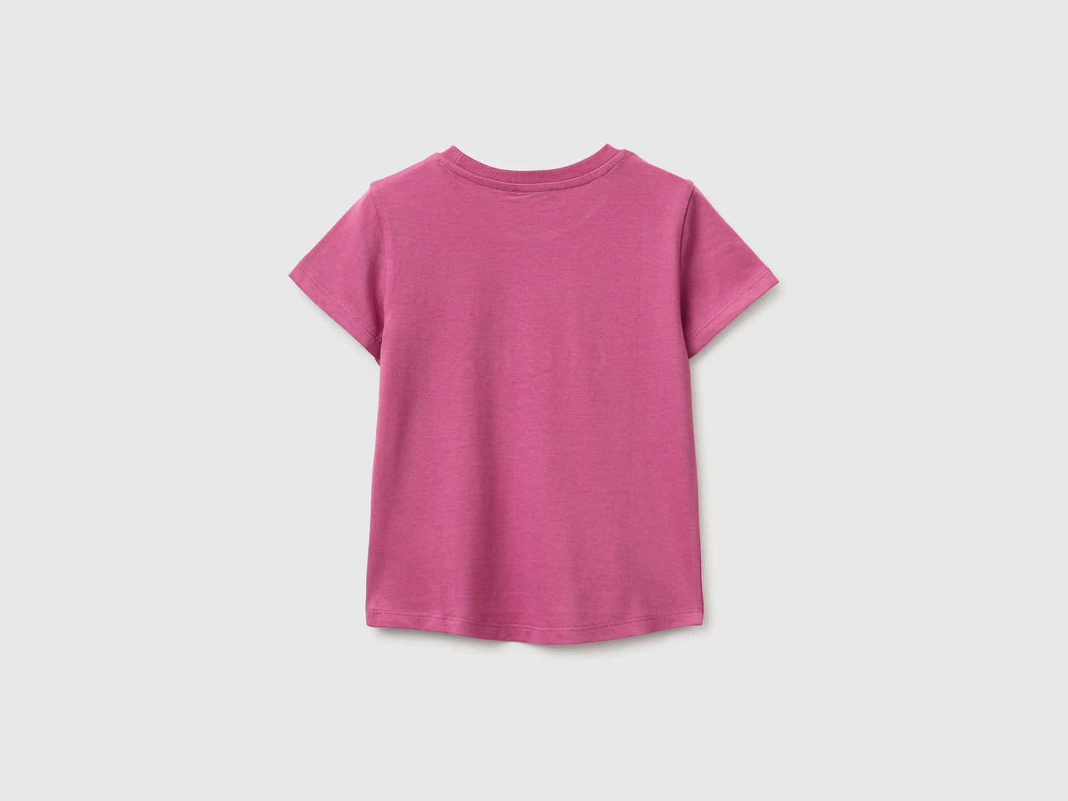 Benetton Multi-Color Girls T-Shirt with Print and Embroidery SKU: 3I1XG10N1_01T Image 02