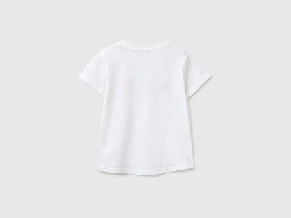 Benetton Multi-Color Girls T-Shirt with Print and Embroidery SKU: 3I1XG10N1_101 Image 02