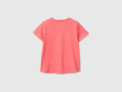 Benetton Multi-Color Girls T-Shirt with Print and Embroidery SKU: 3I1XG10N1_35Q Image 02