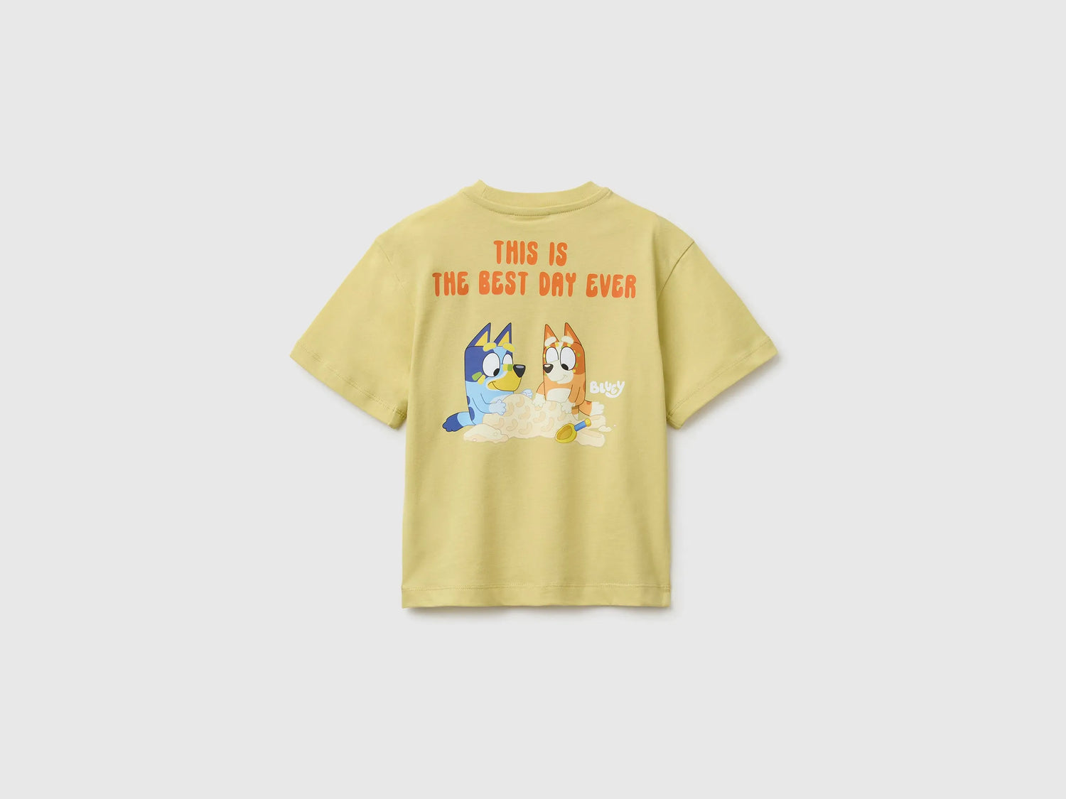 Benetton Yellow Boys Yellow Bluey T-Shirt SKU: 3I1XG10NA_228 Image 02