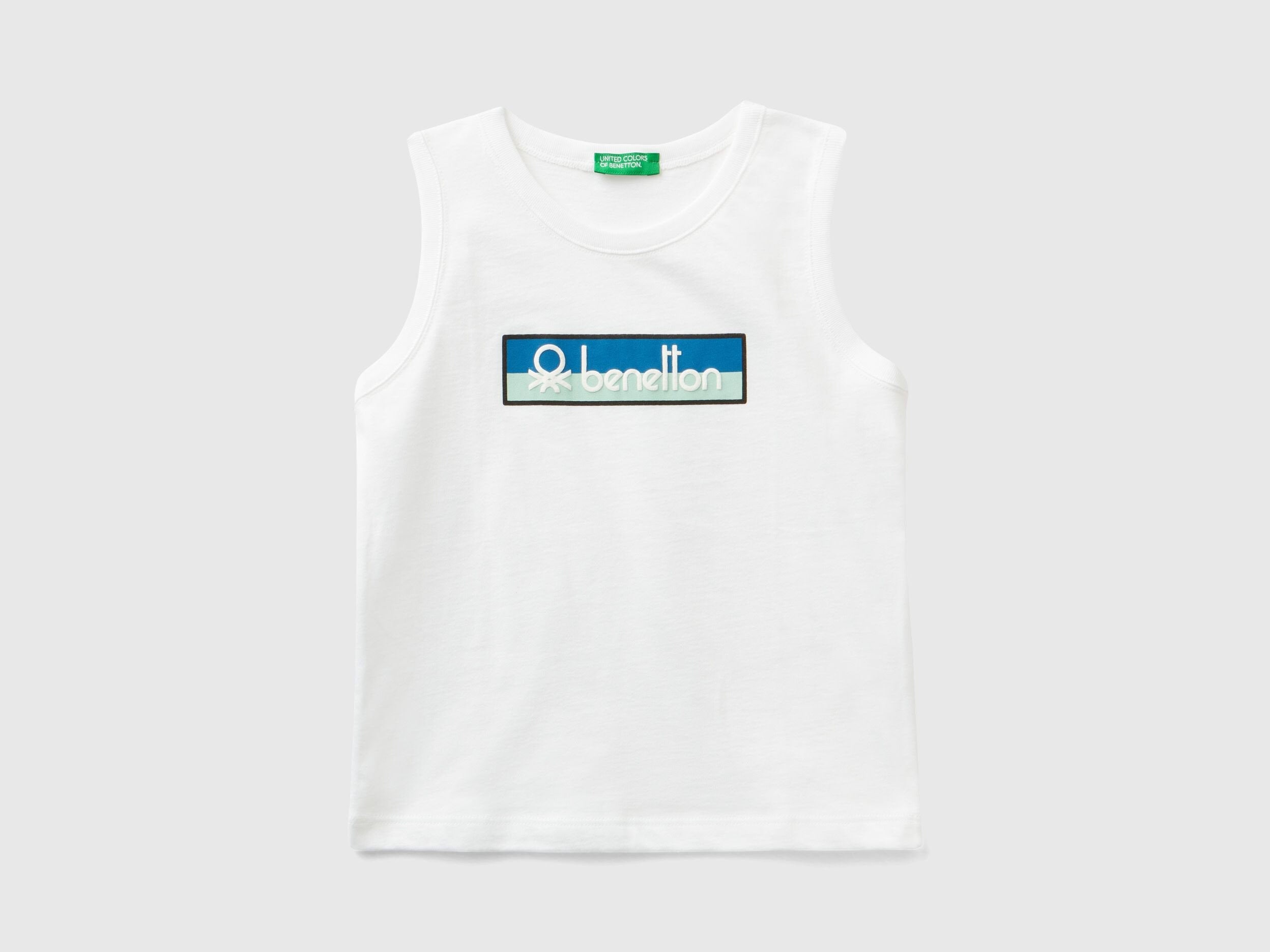 Tank Top In Organic Cotton With Logo_3I1Xgh00V_101_01