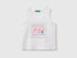 Benetton Multi-Color Girls Tank Top with Puffy Print SKU: 3I1XGH016_101 Image 01