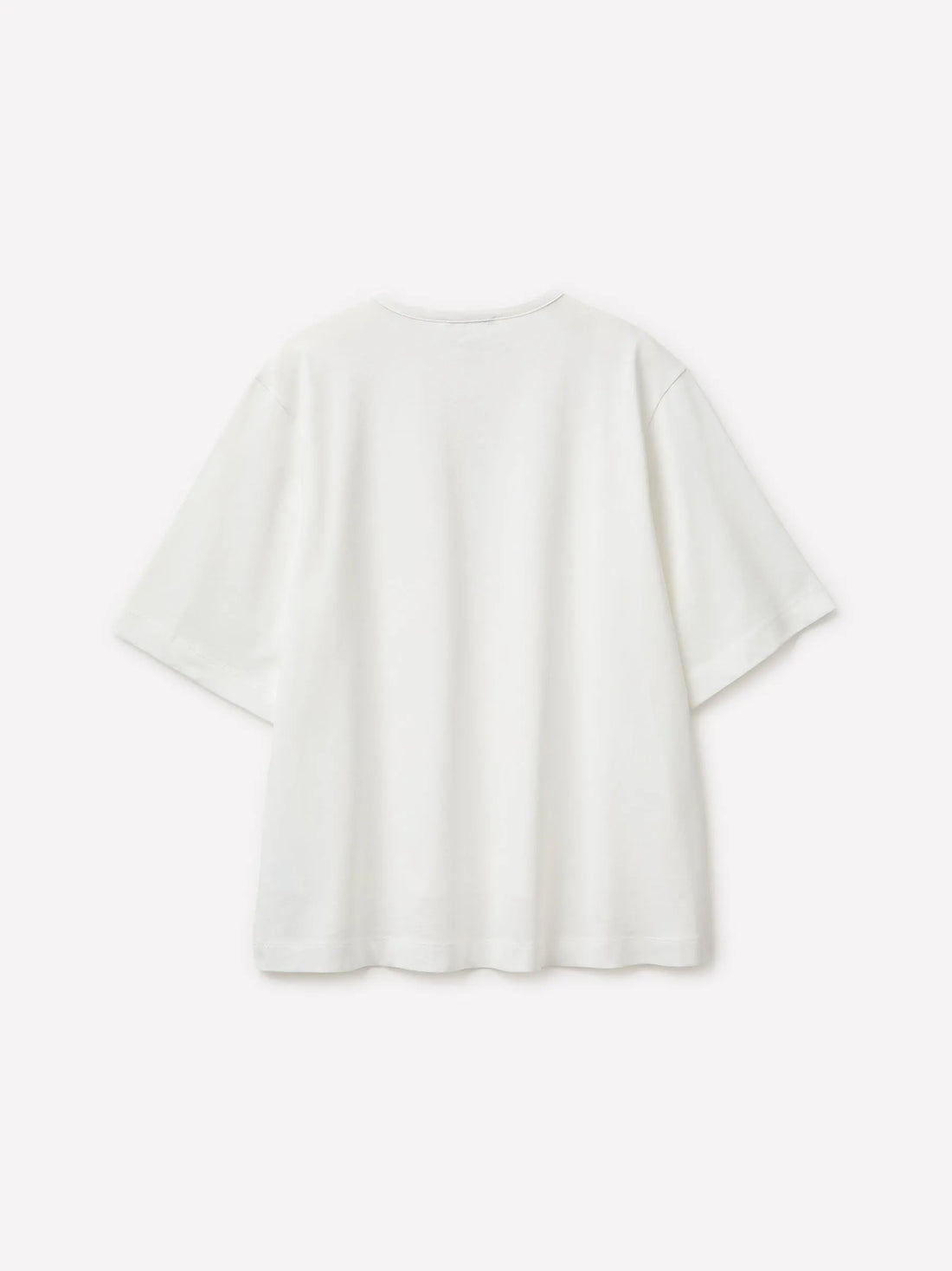 Sisley White Women Flared T-Shirt in Pure Cotton SKU: 3I1XL108S_074 Image 02