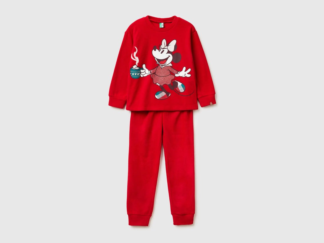 Benetton Red Girls Minnie Mouse ©Disney Christmas Pyjamas SKU: 3I470P09M_2Z4 Image 01
