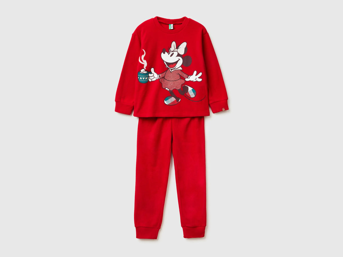 Benetton Red Girls Minnie Mouse ©Disney Christmas Pyjamas SKU: 3I470P09M_2Z4 Image 01