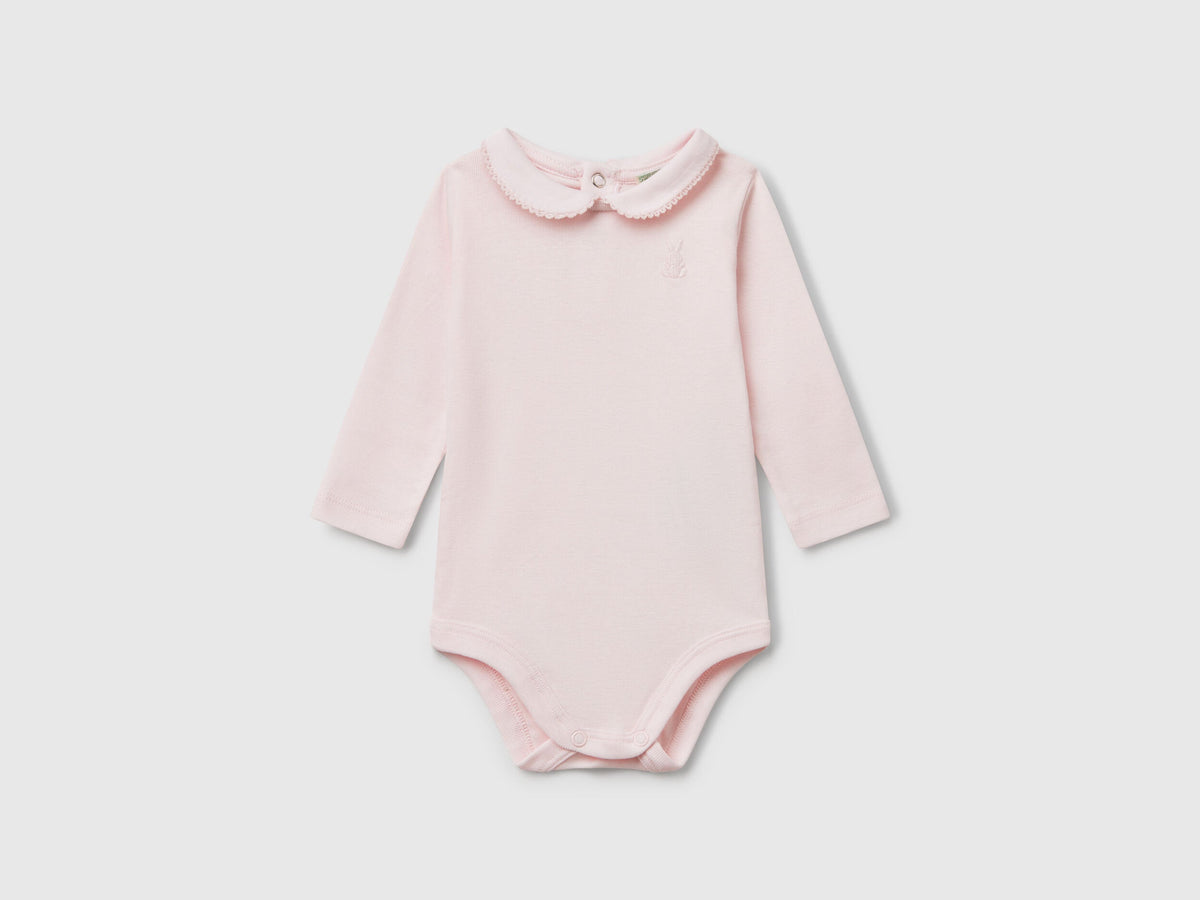 Beneton_Bodysuit with Collar in Cotton_3I9WAB00R_00H_01