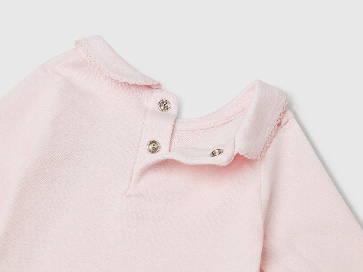 Beneton_Bodysuit with Collar in Cotton_3I9WAB00R_00H_03