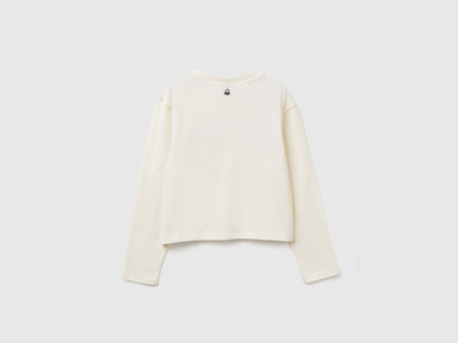 Benetton_Creamy White_Boxy Fit ©Harvard University T-Shirt_3IVWC10PX_0R2_02