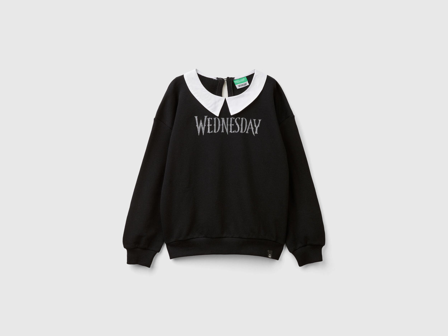 Black Wednesday Addams Collared Sweatshirt_3J68C10MD_100_01