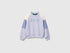 Benetton Lavender Girls Color Block Sweatshirt with Embroidery SKU: 3J68C10U7_904 Image 01