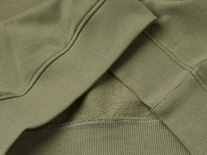 Benetton Military Green Boys 100% Cotton Closed Sweatshirt SKU: 3J68C10UC_901 Image 03
