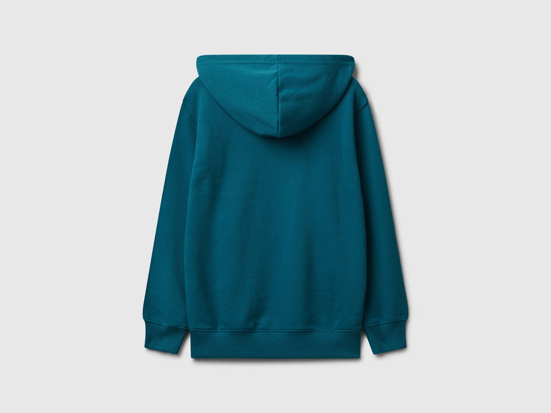 Benetton_Teal_Hoodie in Cotton_3J68C204V_3C5_02