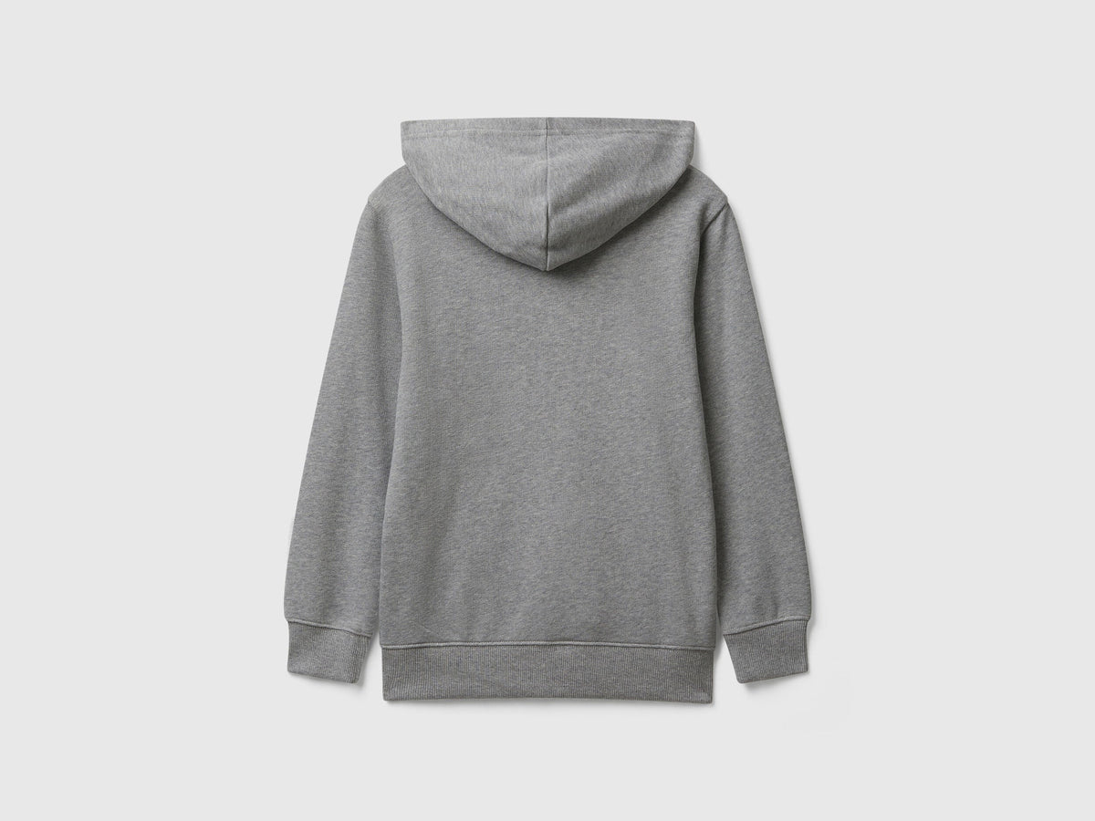 Benetton_Light Gray_Hoodie in Cotton_3J68C204V_501_02