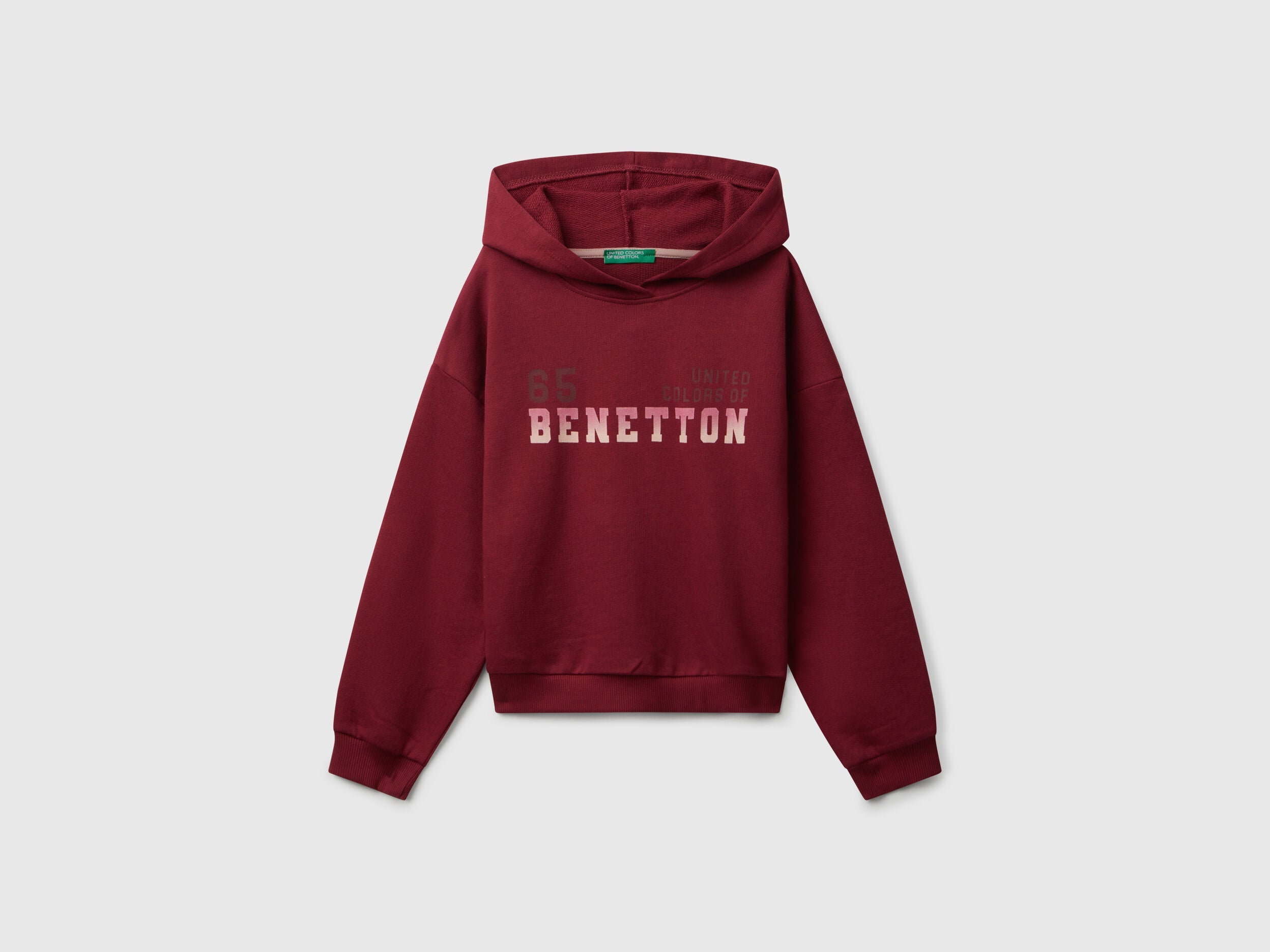 Benetton_Burgundy_Sweatshirt with Print_3J68C204W_236_01