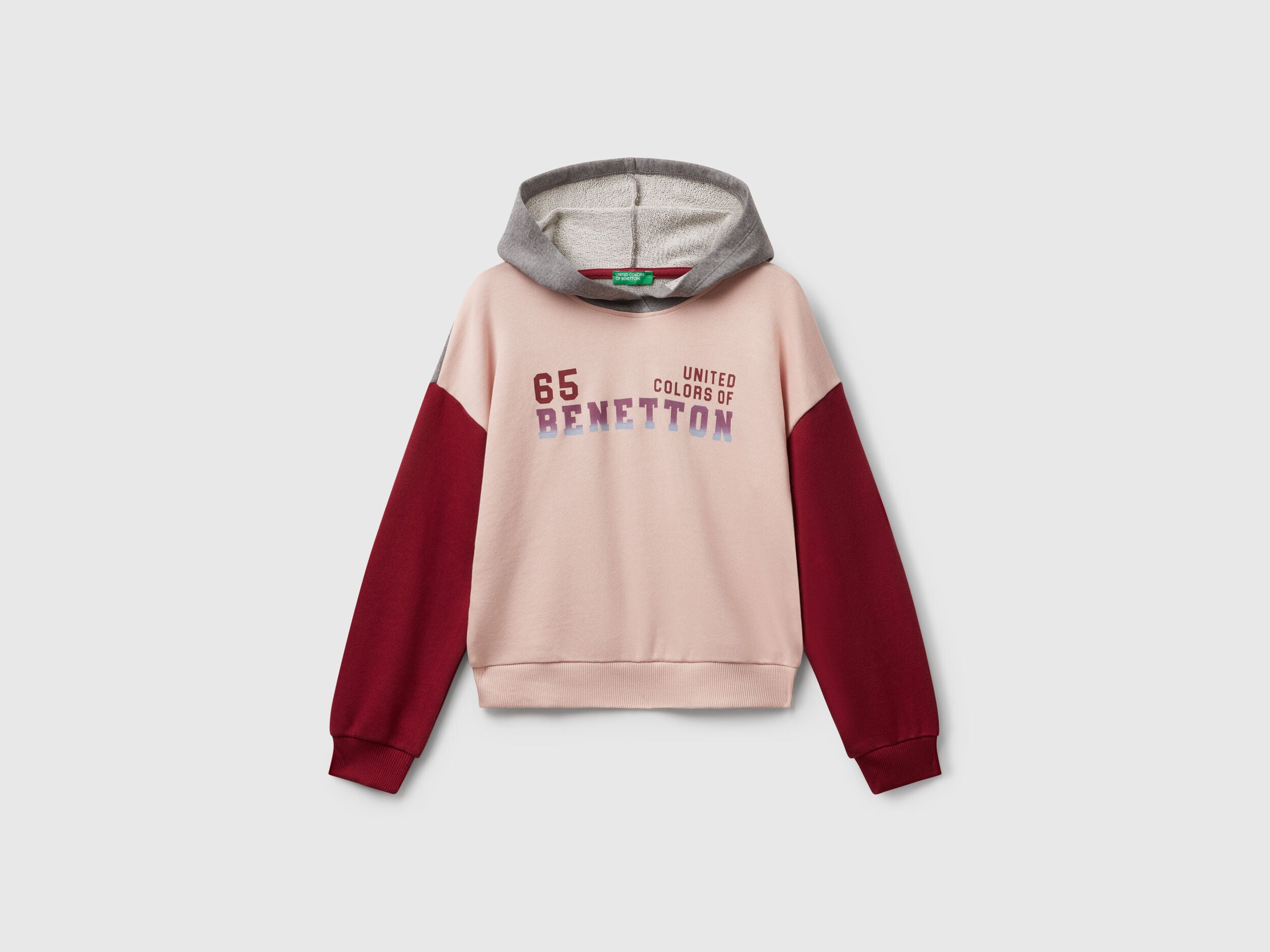 Benetton_Pastel Pink_Sweatshirt with Print_3J68C204W_901_01