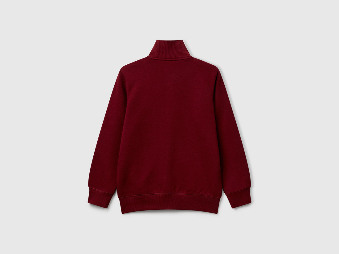 Beneton_Pure Cotton Sweatshirt with Zipper_3J68C501B_129_02