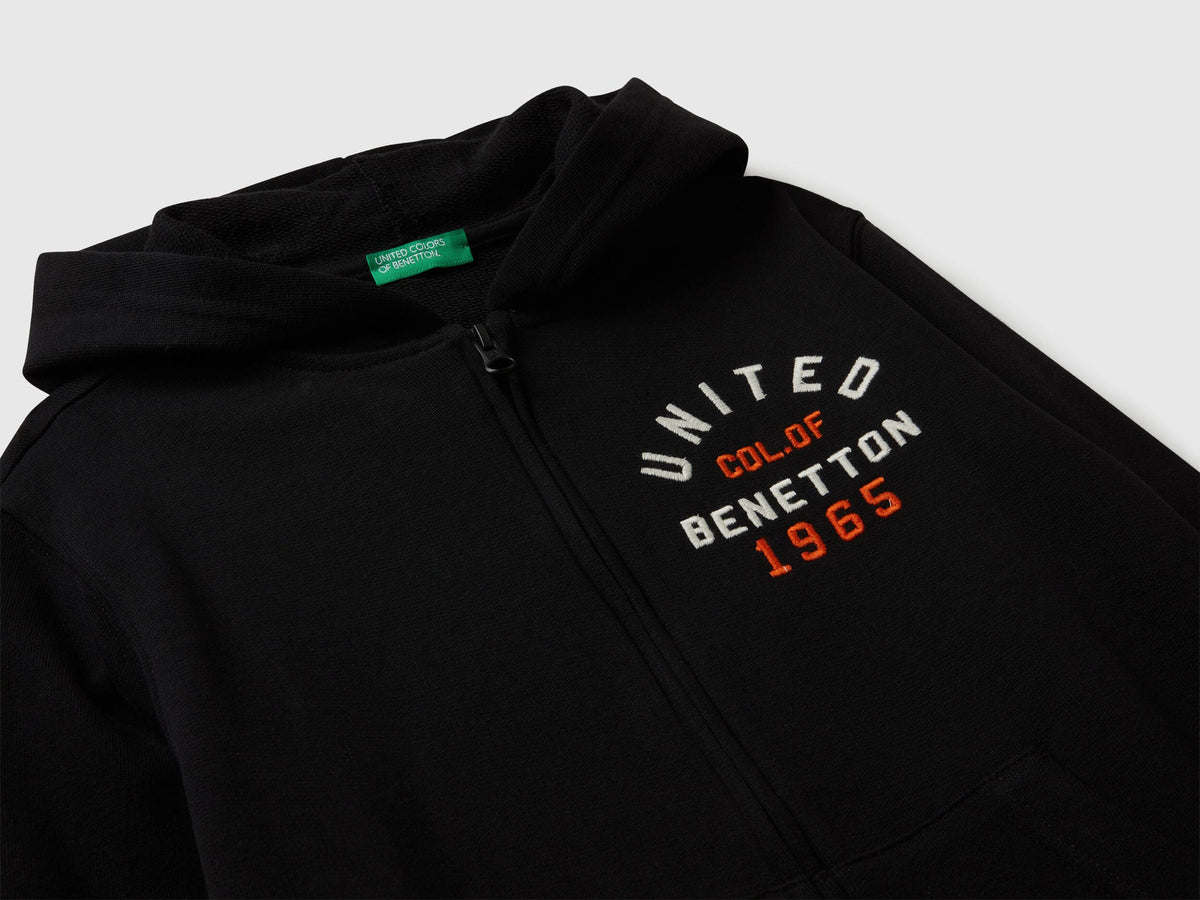 Benetton_Black_Zip-Up Hoodie_3J68C505C_100_03