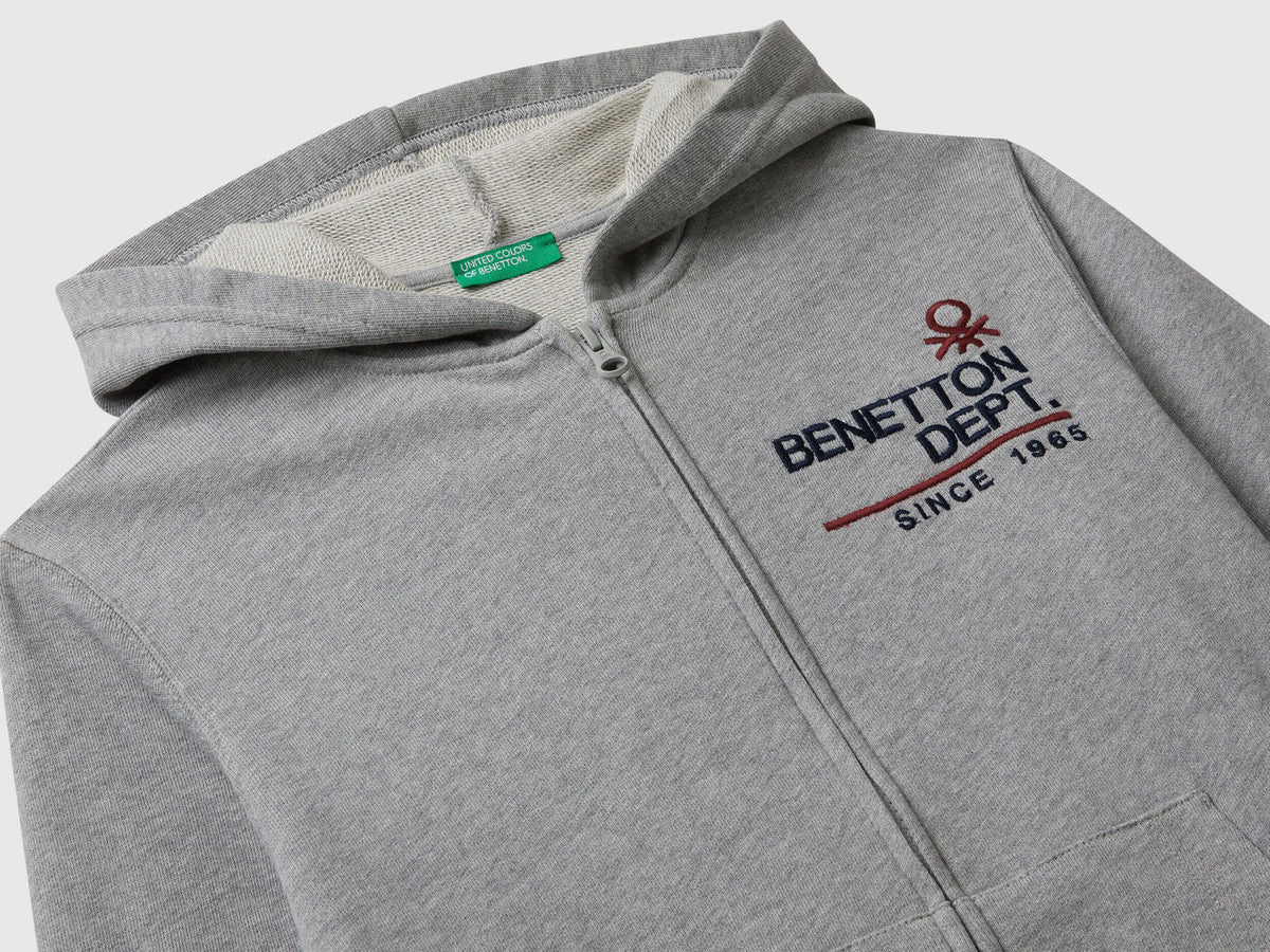 Benetton_Light Gray_Zip-Up Hoodie_3J68C505C_501_03