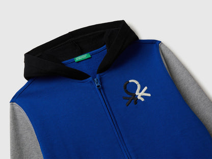Benetton_Bright Blue_Zip-Up Hoodie_3J68C505C_901_03