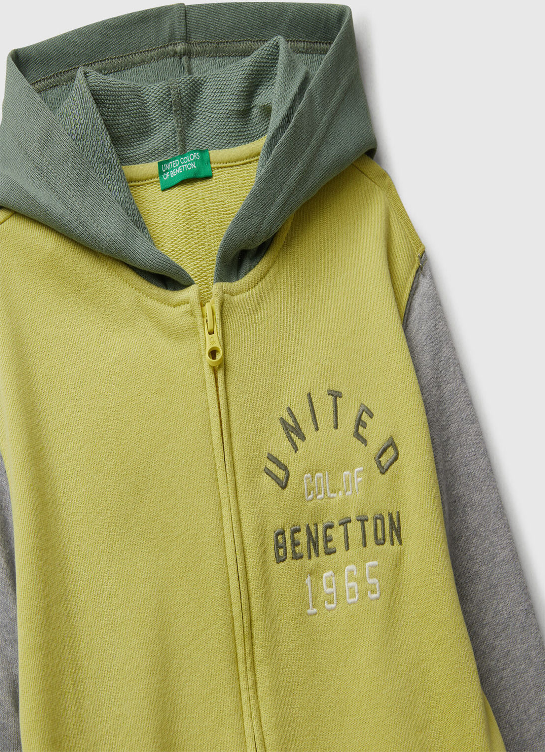Benetton_Olive Green_Zip-Up Hoodie_3J68C505C_903_03