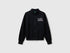 Benetton_Black_Zip-Up Sweatshirt with Print_3J68C505D_100_01