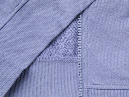Benetton Violet Girls Hoodie with Embroidery SKU: 3J68C506D_903 Image 03
